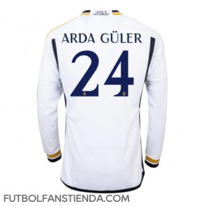 Real Madrid Arda Guler #24 Primera Equipación 2023-24 Manga Larga